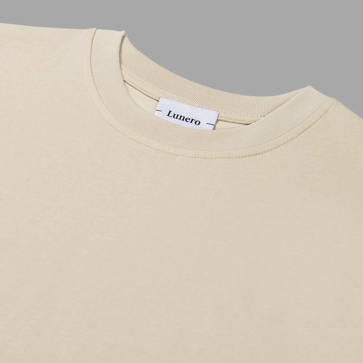 Lunero - Basic Tee Pima Cotton Beige