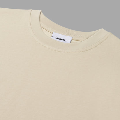 Lunero - Basic Tee Pima Cotton Beige