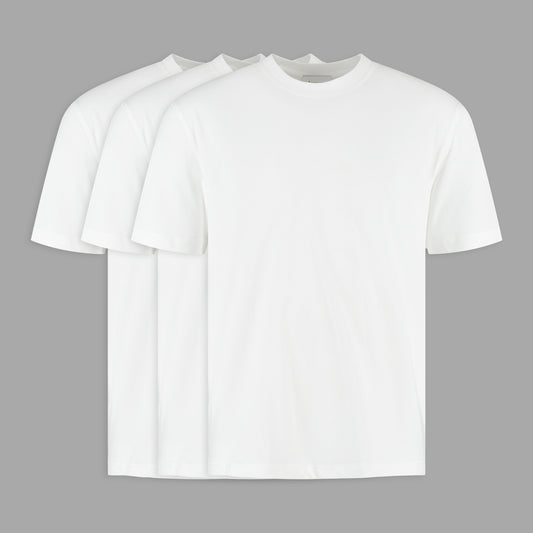 Lunero -  Basic Tee Pack White 3x