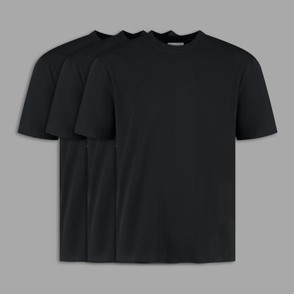 Lunero -  Basic Tee Pack Black 3x